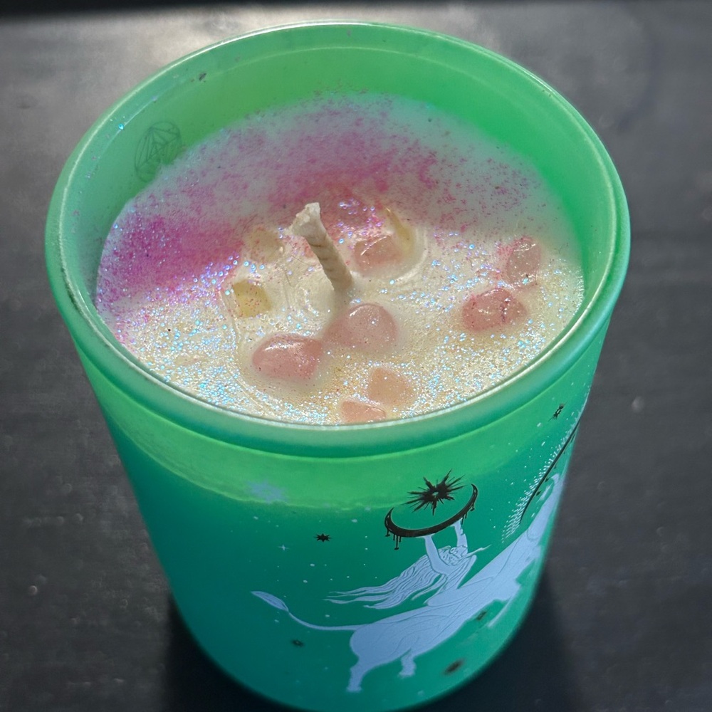 Green Unicorn Candle Holder